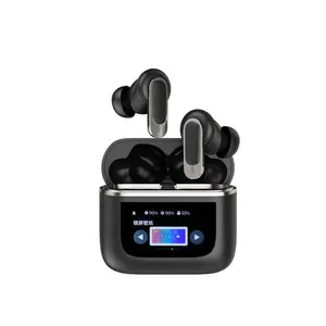 A10 Professional TWS Earbuds, Full-color LCD Touch Screen, HiFi Stereo and Top-mounted ANC for Clear Sound and Daily Use