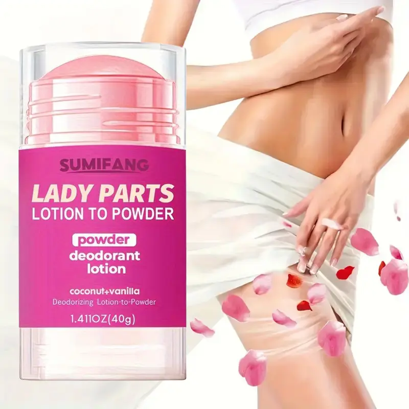 Feminine intimate area deodorant balm, Body odor remover, Effective deodorizer, effectively eliminates odor, relieves stuffiness and stickiness, soothes the intimate area, has long-lasting fragrance, gentle non-irritating texture