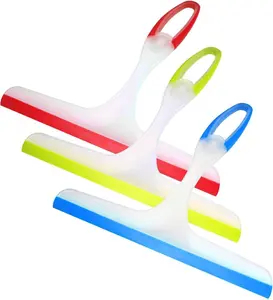 Shower Squeegee for Glass Doors 3pcs Bathroom Squeegee for Shower Cleaner Ergonomic Handle Non-slip Grip Smooth Edge Window Cleaning Squeegee for Car Window Wiper Mirror Windshield