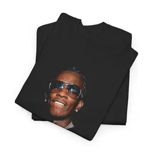100% cotton street-style T-shirt, featuring a rapper design, suitable for daily wear and summer outfits. It's an excellent gift for music lovers and hip-hop fans.