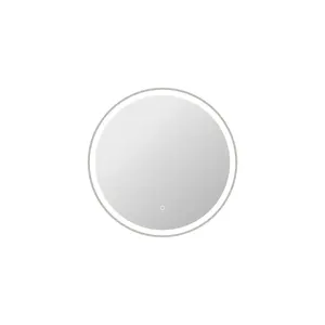 Elegant Kitchen & Bath MRE6B28SL 28 in. Round LED Front & Backlit Wall Mirror, Silver