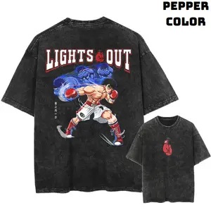 Ippo Boxing Vintage Graphic Tees, Kamogawa Tshirt, Hajime No Ippo Shirts, Anime Clothing, Unisex Manga Anime Shirt Top Menswear Womenswear Streetwear