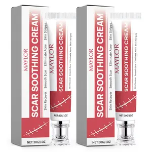 MAYLOR Scar Cream, Professional Scar Removal Gels - Advanced Silicone Scar Removal Cream for Burn, Acne Old Scar Removal Cream for Face & Body, Fades Dark Scars