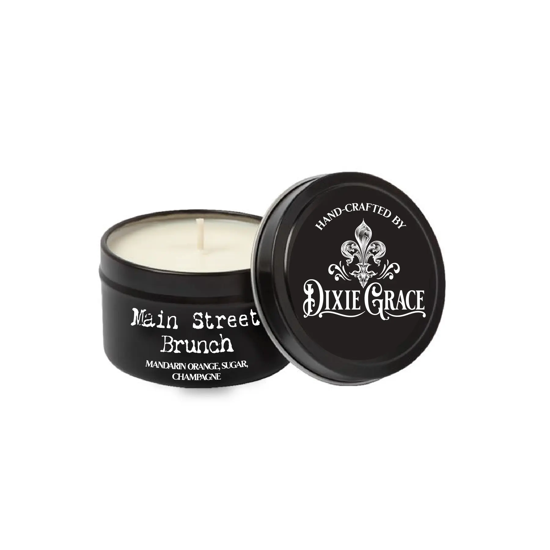 Main Street Brunch - 8 oz Candle Tin - Cotton Wick