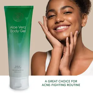L’EUDINE Aloe Vera Gel - 8Fl Oz - Natural Aloe Gel for Skin Care - Premium Aloe for Sunburn Relief, Burns, and After Sun Care - Aloe Gel for Face, Body - Aloe Vera for Scar Treatment