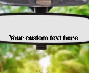 2Pcs  Customize Your Own Rearview Mirror Vinyl Decal Sticker