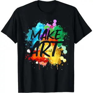 100% Cotton Cool Art For Men Women Artist Teacher Painter Artists Paint T-Shirt