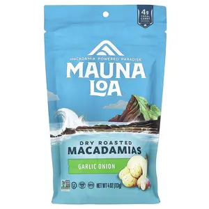 Mauna Loa Dry Roasted Macadamias, Garlic Onion, 4 oz (113 g)