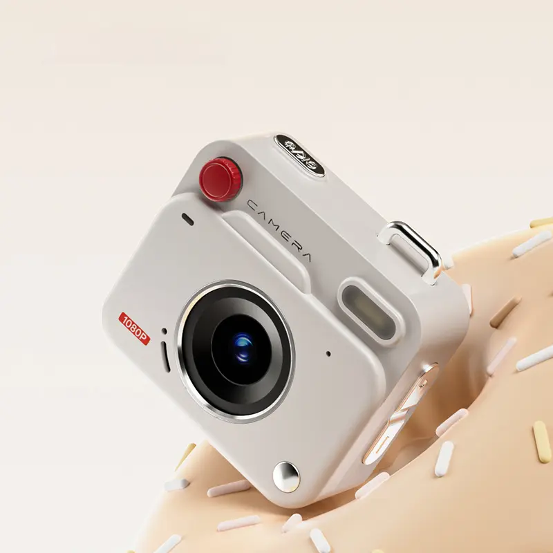 Mini Vintage CCD Sensor Compact Portable HD Point & Shoot Digital Camera for Students, Campus Use