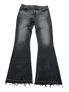 Jeans Flared By Buckle Black In Black Denim, Size:8