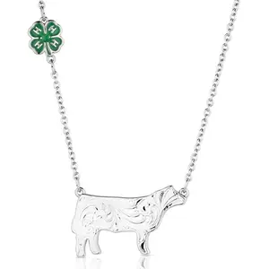 Montana Silversmiths Women's 4-H Steer Showman Necklace