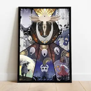 [Sale Off Up To 50%] [No Frame] Hollow Knight Poster, Wall Art & Home Decor, Indie Action-Adventure Video Game Poster Gift