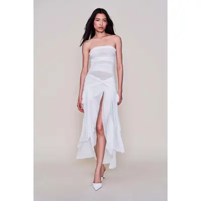 Kimchi Blue Mackenzie Mesh Drop Waist Mini Dress