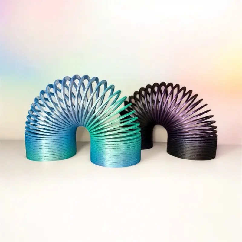 Large Slinky Fun Spring Toy Stocking Stuffer Christmas Present Gift Birthday Slinky Party Favor Durable Plastic Construction Smooth Gradient Colors