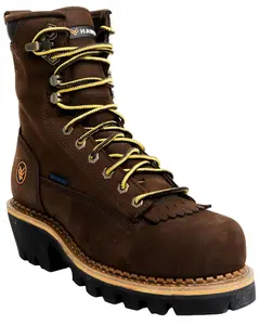 Hawx Men's 8" Lineman Lace-Up Waterproof Work Boot Composite Toe - Bhxcwrpw70