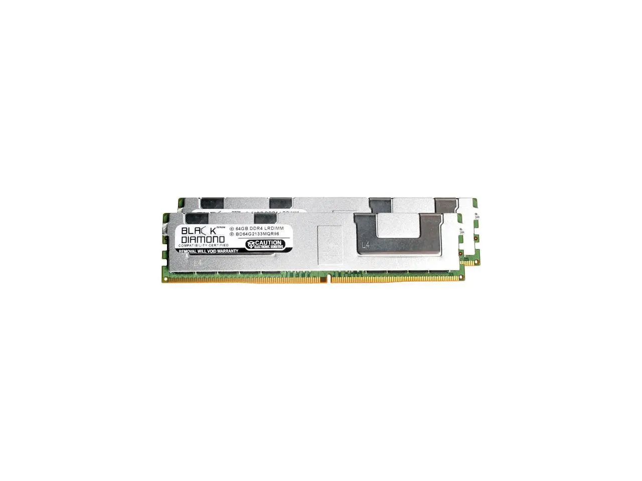 Black Diamond Memory 128GB (2 x 64GB) ECC Registered DDR4 2133 (PC4 17000) Server Memory Model BD64GX22133MQR96