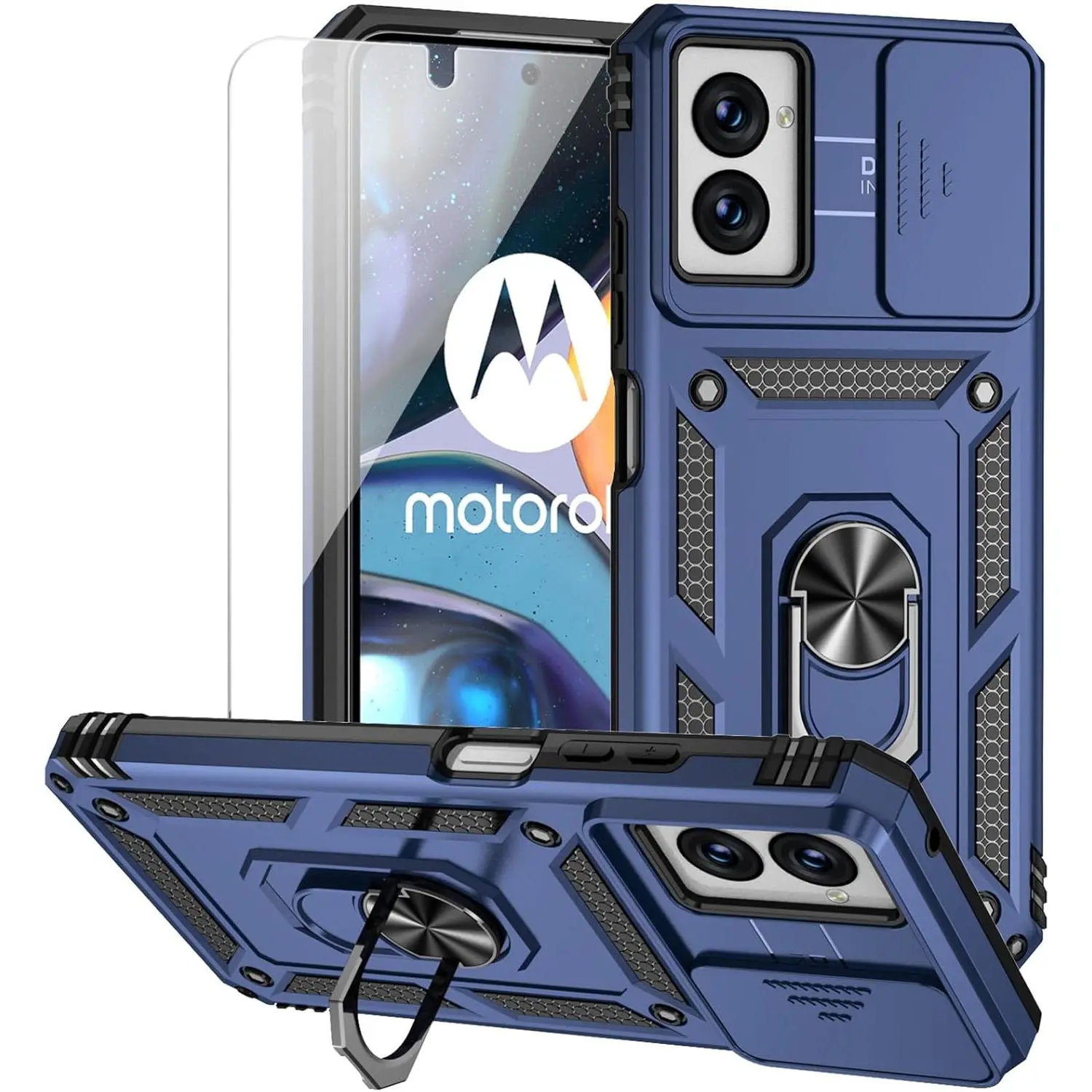 for Motorola Moto G Power 5G 2024 Case with Camera Lens Cover HD Screen Protector, Dual Layer Military-Grade Drop Tested Magnetic Ring Holder Kickstand Protective Phone Case (Navy Blue) - TikTok Shop for Motorola Moto G Power 5G 2024 Case with Camera Lens Cover HD Screen Protector, Dual Layer Military-Grade Drop Tested Magnetic Ring Holder Kickstand Protective Phone Case (Navy Blue) - TikTok Shop