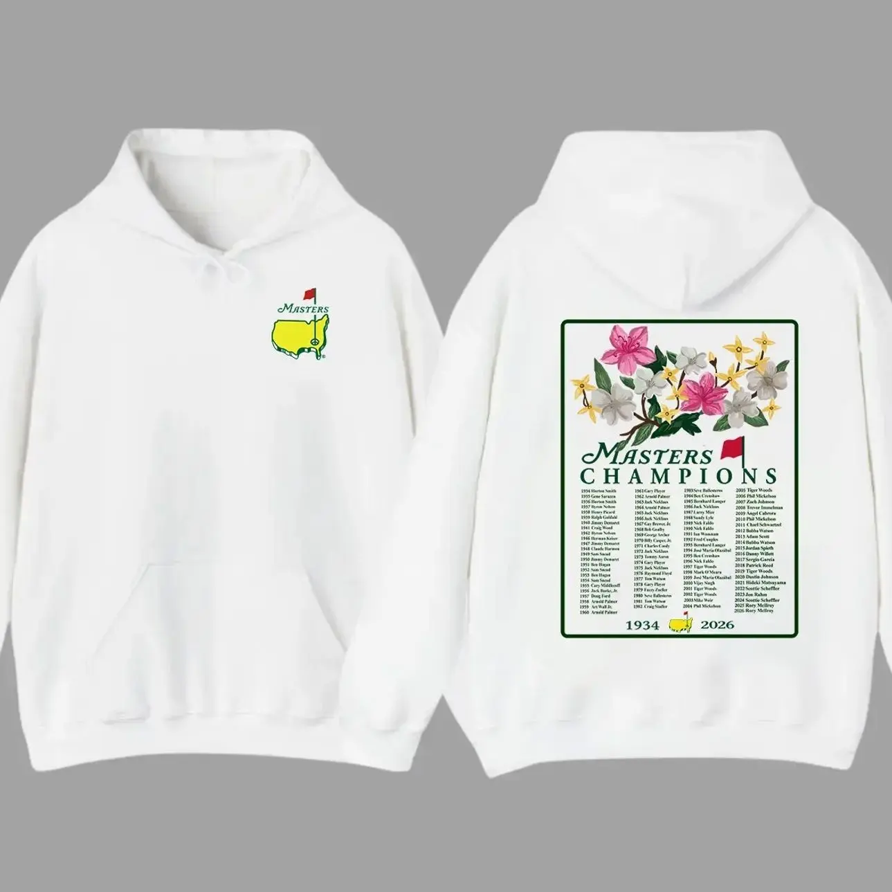 2026 Masters Tournament Augusta Hoodie, 90th Masters Champions Hoodie, Masters Golf Hoodie, The Masters Golf Cup Hoodie For Men, For Men For Women, Vintage Unisex Cotton Apparel, Masters Tournament Hoodie