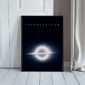 Interstellar Minimalist Poster, Christopher Nolan Movie Print, Space Art Wall Decor, Sci Fi Film Poster, Interstellar Gift