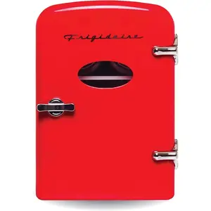 Frigidaire 6-Can Retro Mini Beverage Refrigerator, Red