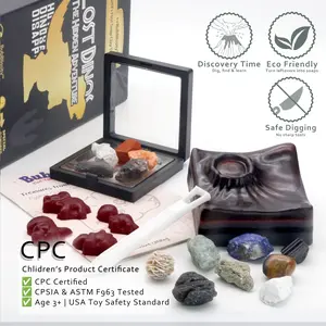 Meteorite Excavation Dig Kit – STEM Science Toy with Exotic Ores & Natural Stones for Kids Ages 5+