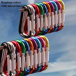 Aluminum Alloy Keychains Set of 40/60 Pieces, Car Key Spring Hooks, Suitable for Key Holders, Tow Rope Clips, Durable and Stylish