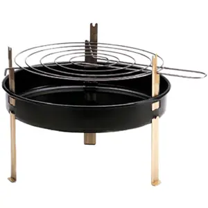Kay Home Products 12 in. Round Table Top Barbecue Grill