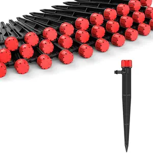 60 count Drip Irrigation Emitters, Garden Drippers for  Watering System, Sprinkler Heads with Adjustable 360  Water Flow, Drip Emitters for 1/4" Drip Irrigation Tubing