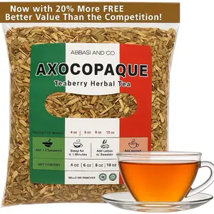 5oz Axocopaque Tea Tearberry Herbal Tea - 40+ Cups | Loose Leaf - Wildcrafted hierba/te, Wintergreen herbs,Gaultheria procumbens, wintergreen IMPORTED FROM MEXICO