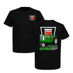 Vintage Oliver 1600 Row-Crop Tractor T-Shirt - Classic 1960s Farm Machinery Graphic - Retro Agricultural Collector Gift