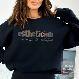 Esthetician Crewneck Sweatshirt. Aesthetician Gift. Skinfluencer Dermatologist Skincare Junkie Sweater. Skin Therapist. Skin Boss Esthetics
