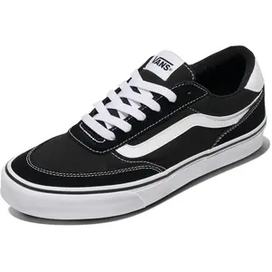 Vans Men's Brooklyn LS Shoe Sneaker Footwear black and white