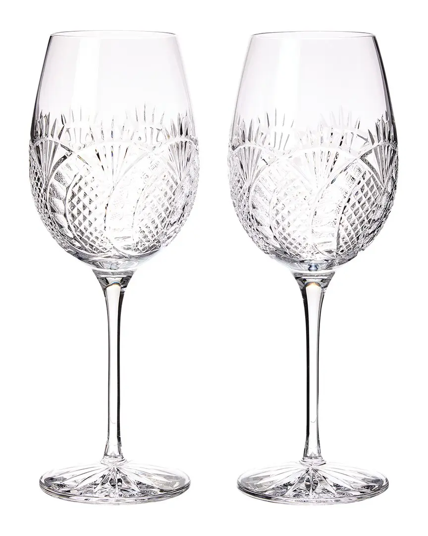Waterford Set of 2 Seahorse Wine Glasses