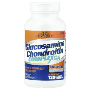 21st Century Glucosamine Chondroitin Complex Plus MSM, Advanced Triple Strength, 120 Coated Tablets