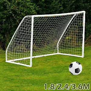 Adjustable Portable Volleyball Practice Net Full Size Football Net For Soccer Goal Post Junior Sports Training 1.8M X 1.2M ​2.4M X 1.8M ​​3.6M X 1.8M Football Net High Qual