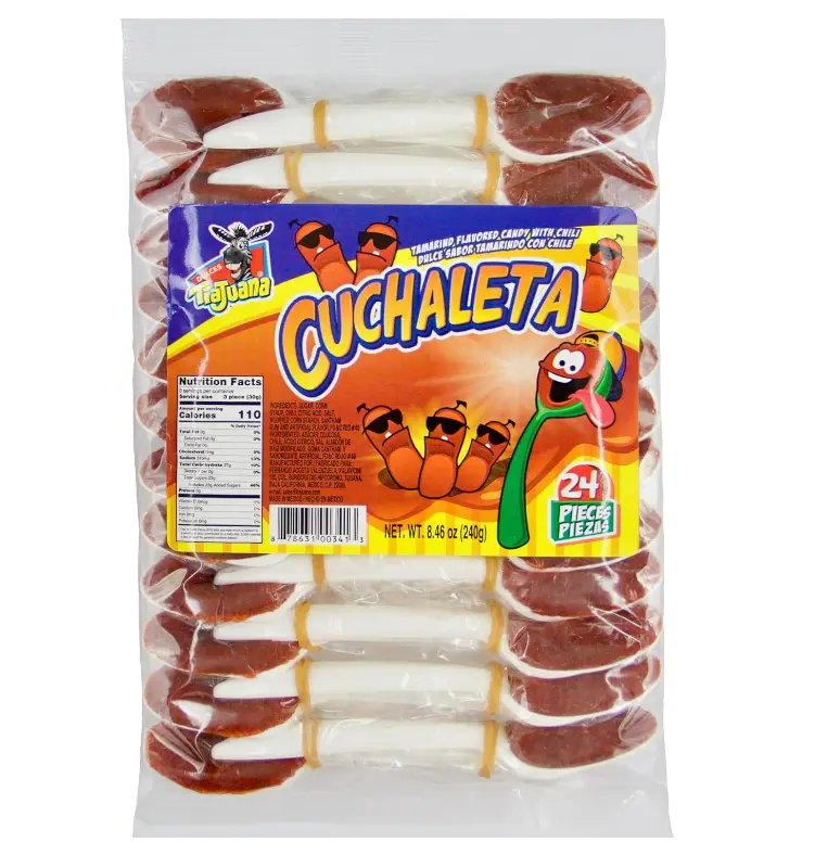 Cuchaleta - Tamarind Flavored Spoon Candy With Chili: Cucharitas de Sabor Tamarindo Con Chile