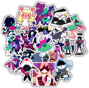 Deltarunes 20 Pcs Stickers Packs Decal Vinyl Aesthetic Colorful Waterproof for Water Bottle Computer Laptop Luggage Phone Car Skateboard Bumper