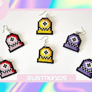 Cyclops Rocks Subtronics Earrings for Raves and Festivals