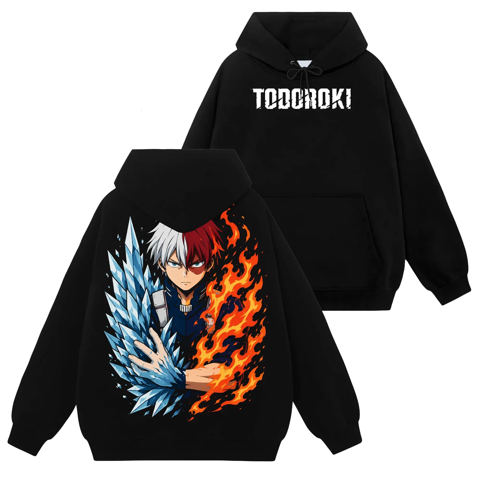[Shinobi Shop] Shoto Todoroki - My Hero Academia #105 Hoodie T-Shirt Sweatshirt, Retro Vintage Unisex Graphic 90s Cotton, Gift For Wibu, Anime Manga Y2K Streetwear