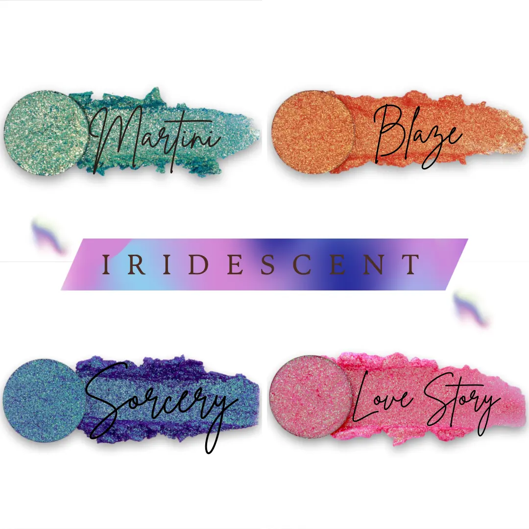 Luxurious Iridescent Pressed Glitter for Glamorous Makeup - Cruelty-Free & Vegan Eyeshadow Shimmer