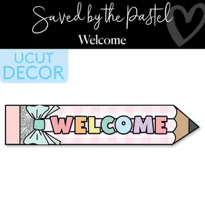 Welcome Pencil Statement Piece | Saved by the Pastel