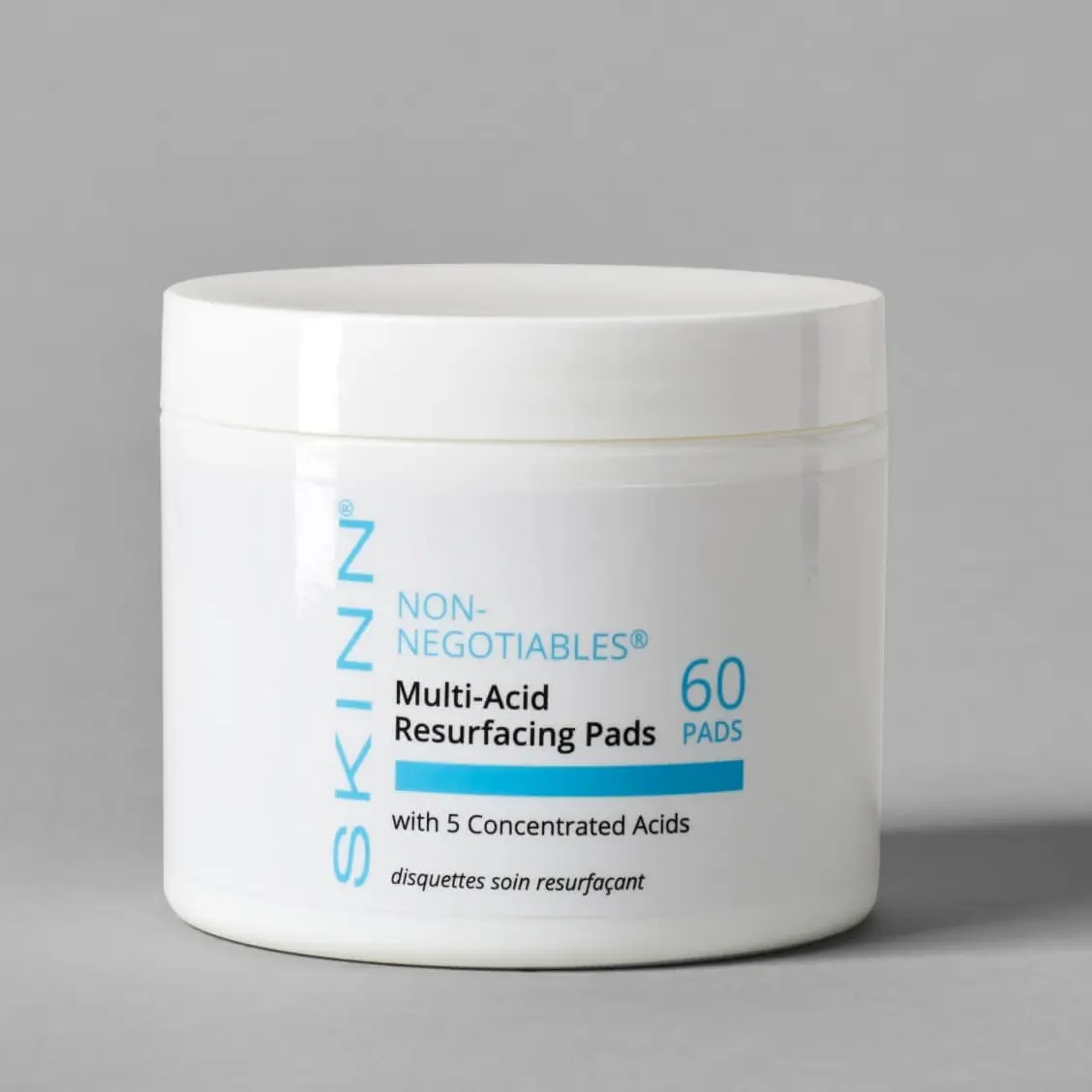 Skinn Cosmetics Multi-Acid Glycolic & Salicylic Resurfacing Pads, 60 Pads Exfoliating Body Care Skincare Skinn Cosmetics Multi-Acid Glycolic & Salicylic Resurfacing Pads, 60 Pads Exfoliating Body Care Skincare