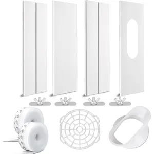 Portable Air Conditioner Window Kit Upgrade Portable AC Sliding Window Kit with 2pack 3m Seal for Exhaust Hose (5.1"/13cm)