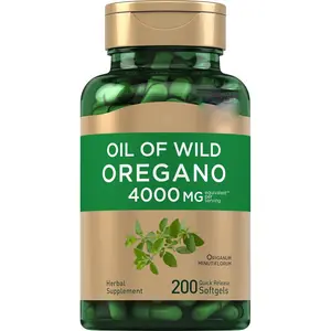 Oregano Oil Softgel Capsules | 200 Pills | Herbal Extract Supplement | Wild Harvested | Non-GMO, Gluten Free