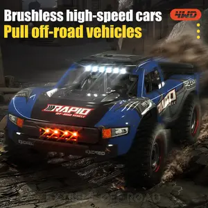 JJRC 1:14 Scale High-speed motor 4WD All-Terrain Remote Control Truck — 40 km/h, Metal Drivetrain, Dynamic Suspension, and Tri-Mode LED Lights | Adult RC Car | High-Speed ​​Off-Road Racing Car Children's Toy