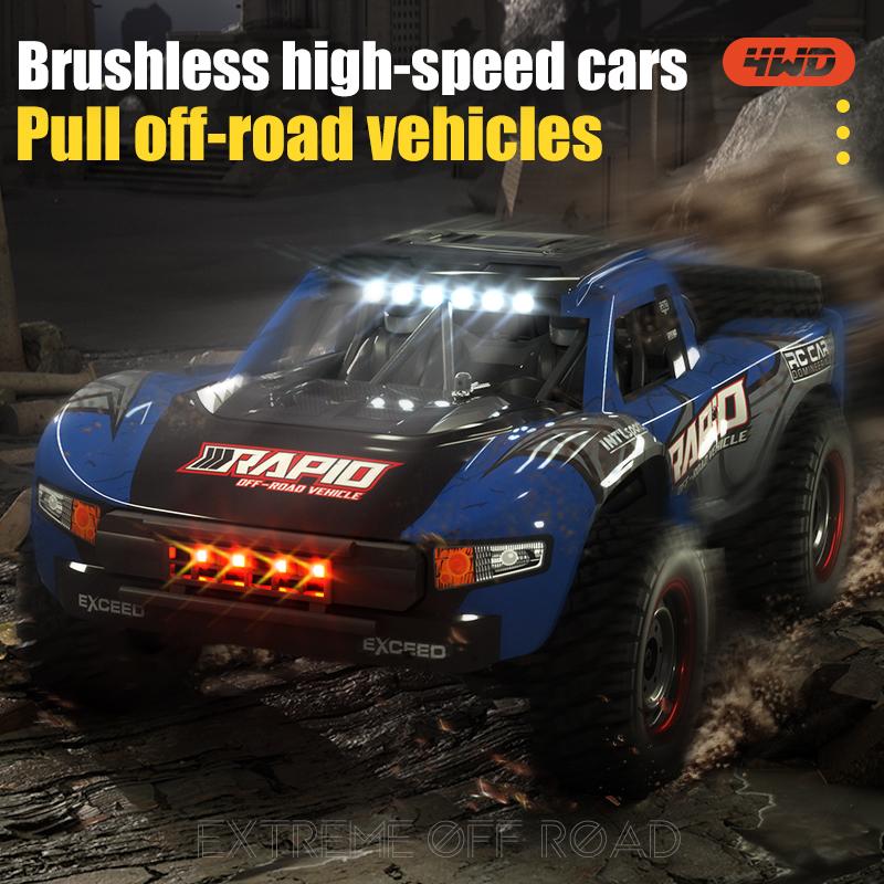 JJRC 1:14 Scale High-speed motor 4WD All-Terrain Remote Control Truck — 40 km/h, Metal Drivetrain, Dynamic Suspension, and Tri-Mode LED Lights | Adult RC Car | High-Speed ​​Off-Road Racing Car Children's Toy