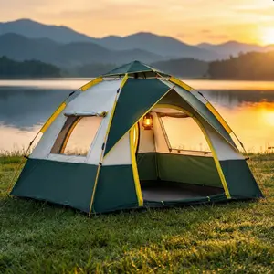 Automatic Pop-Up Camping Tent, Windproof Sunscreen Waterproof, Suitable for Park Camping Trips, Outdoor Mountain Climbing Expeditions, Beach Family Vacations, Portable Folding, Perfect Holiday Gift