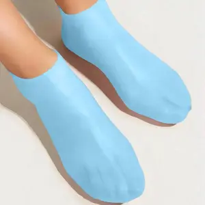 1pc Silicone Moisturizing & Soothing Sock, Reusable Aloe Vera Sock, Overnight SPA Sock, Anti-Slip Gel Heel Socks Suitable For Dry Skin & Rough Feet Of Men And Women, Home Foot Care (Buy 2 For This Item)