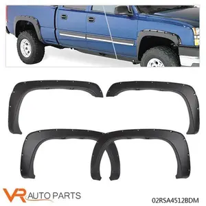 Fender Flares fits For Chevy Silverado GMC 99-07 Sierra 1500 2500 3500 Pocket Rivet Truck Bed Cover