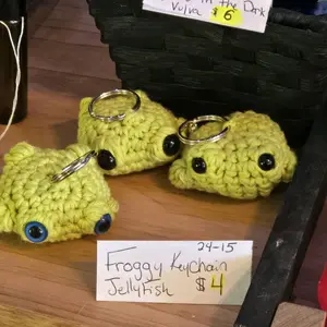 Frog Keychain  Crochet